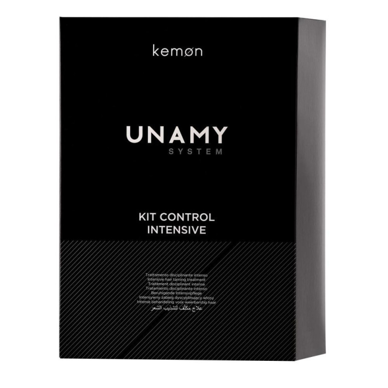 Полуперманентное выпрямление натуральных и окрашенных волос Kit Unamy Control Intense Kemon, 1150 мл